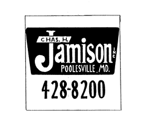CHAS. H. JAMISON INC POOLESVILLE, MD. 428-8200 logo
