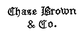 CHASE BROWN & CO. logo
