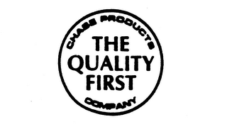 CHASE PRODUCTS THE QUALITY FIRST COMPANY logo