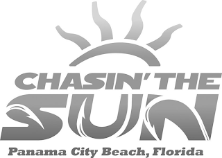 CHASIN' THE SUN PANAMA CITY BEACH, FLORIDA logo