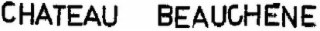 CHATEAU BEAUCHENE logo