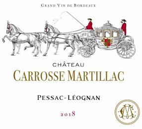 CHATEAU CARROSSE MARTILLAC PESSAC-LÉOGNAN 2018 GRAND VIN DE BORDEAUX logo