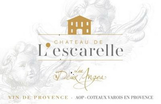 CHATEAU DE L'ESCARELLE LES DEUX ANGES VIN DE PROVENCE AOP COTEAUX VAROIS EN PROVENCE logo