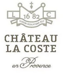 CHATEAU LA COSTE EN PROVENCE 1682 L C VINUM SCULPTURA EST logo