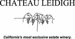 CHATEAU LEIDIGH CALIFORNIA'S MOST EXCLUSIVE ESTATE WINERY. logo