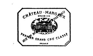 CHATEAU MARGAUX PREMIER GRAND CRU CLASSE GRAND VIN FRANCE MIS EN BOUTEILLE AU CHATEAU logo