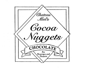 CHATEAU MIEL'S COCOA NUGGETS CHOCOLATE FOR BEVERAGES AND DESSERTS logo
