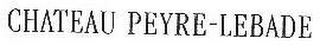 CHATEAU PEYRE-LEBADE logo