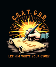 C.H.A.T.G.O.D. DOUBT FEAR PRESSURE TEMPTATION MISERY ANXIETY TURMOIL DESPAIR ANGER BITTERNESS STRIFE CONFUSION I AM… HOPE JOY PEACE PURPOSE LET HIM WRITE YOUR STORY