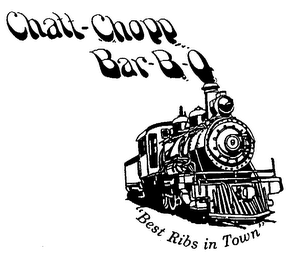 CHATT-CHOPP BAR-B-Q "BEST RIBS IN TOWN" logo