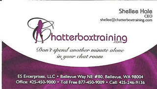 CHATTERBOXTRAINING.COM DON'T SPEND ANOTHER MINUTE ALONE IN YOUR CHAT ROOM logo