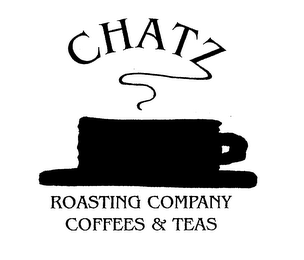 CHATZ ROASTING COMPANY COFFEES & TEAS logo