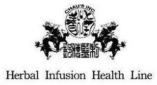 CHAU'S INC. HERBAL INFUSION HEALTH LINE logo