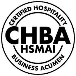 CHBA HSMAI CERTIFIED HOSPITALITY BUSINESS ACUMEN logo