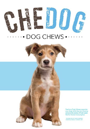 CHE DOG DOG CHEWS FEED AS A TREAT ALWAYS SUPERVISE YOUR DOGS WHILE THEY ARE CHEWING AND PROVIDE PLENTY OF FRESH WATER. NOT FOR COMSUMPTION DISTRIBUTED BY TORITO BRANDS DEERFIELD BEACH, FLORIDA, USA logo