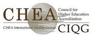 CHEA COUNCIL FOR HIGHER EDUCATION ACCREDITATION CHEA INTERNATIONAL QUALITY GROUP CIQG logo