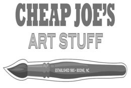 CHEAP JOE'S ART STUFF ESTABLISHED 1985 BOONE, NC logo