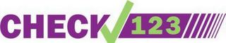 CHECK 1 2 3 logo