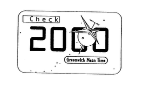 CHECK 2000 GREENWICH MEAN TIME logo