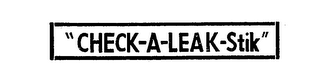 "CHECK-A-LEAK-STIK" logo