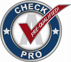 CHECK A PRO PRE-QUALIFIED! logo
