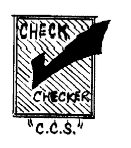 CHECK CHECKER "C.C.S." logo
