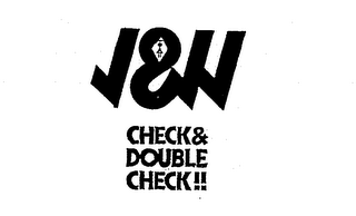 CHECK & DOUBLE CHECK!!  J &  JJ logo