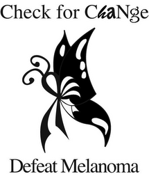 CHECK FOR CHANGE DEFEAT MELANOMA logo