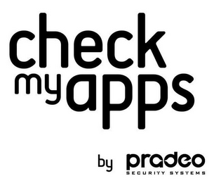 CHECK MY APPS BY PRADEO SECURITY SYSTEMS logo