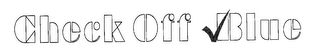 CHECK OFF BLUE logo