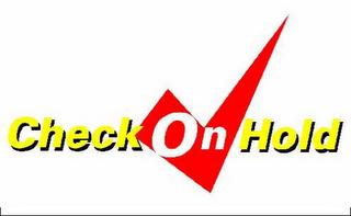 CHECK ON HOLD logo