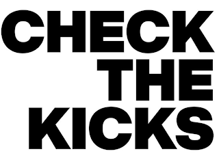 CHECK THE KICKS logo