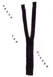CHECK YER ZIPPER Y logo