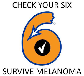 CHECK YOUR SIX SURVIVE MELANOMA logo