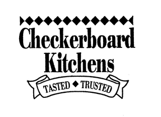 CHECKERBOARD KITCHENS TASTED TRUSTED logo