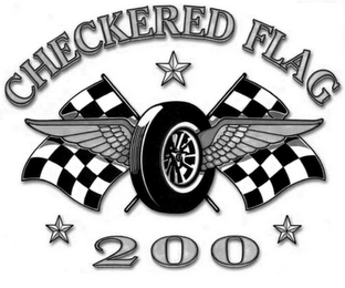 CHECKERED FLAG 200 logo