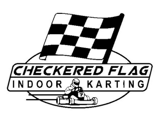 CHECKERED FLAG INDOOR KARTING logo