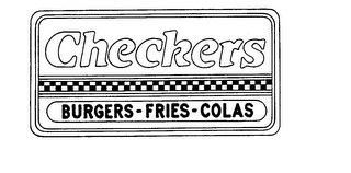 CHECKERS BURGERS-FRIES-COLAS logo