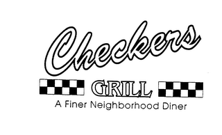 CHECKERS GRILL A FINER NEIGHBORHOOD DINER logo