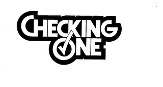 CHECKING ONE logo