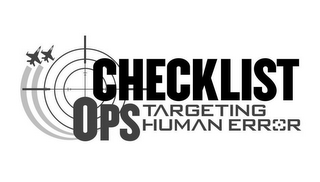 CHECKLIST OPS TARGETING HUMAN ERROR logo
