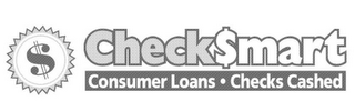 $ CHECK$MART CONSUMER LOANS ? CHECKS CASHED logo