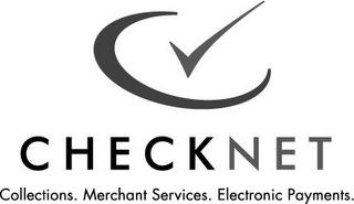 CHECKNET COLLECTIONS. MERCHANT SERVICES. ELECTRONIC PAYMENTS. logo