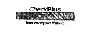 CHECKPLUS BETTER CHECKING FROM WESBANCO logo