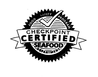 CHECKPOINT CERTIFIED SEAFOOD DEPARTMENT FOOD SAFETY PROGRAM logo