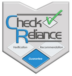 CHECKRELIANCE VERIFICATION RECOMMENDATION GUARANTEE logo