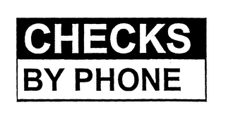 CHECKS BY PHONE logo