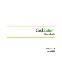 CHECKSTATION USER GUIDE RELEASE 4.2 JUNE 2006 logo