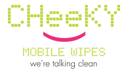 CHEEKY MOBILE WIPES WE'RE TALKING CLEAN logo