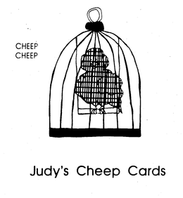 CHEEP CHEEP JUDY'S CHEEP CARDS logo